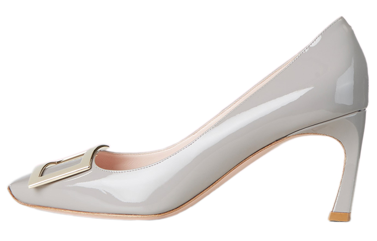 (Women) Roger Vivier Belle Vivier Trompette 'Grey Patent Leather' RVW40015280D1PB206