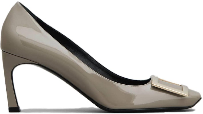 (Women) Roger Vivier Belle Vivier Trompette 'Grey Patent' RVW40015280D1PC415 Order (Women) Roger Vivier Belle Vivier Trompette 'Grey Patent' RVW40015280D1PC415