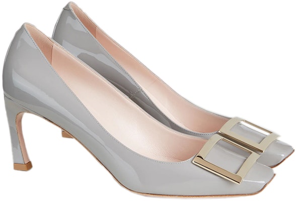 (Women) Roger Vivier Belle Vivier Trompette 'Grey Patent Leather' RVW40015280D1PB206 Lookbook (Women) Roger Vivier Belle Vivier Trompette 'Grey Patent Leather' RVW40015280D1PB206
