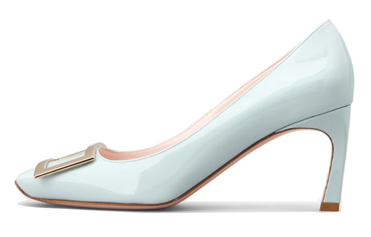 (Women) Roger Vivier Belle Vivier Trompette 'Light Blue Patent Leather' RVW40015280D1PT021