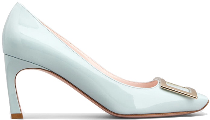 (Women) Roger Vivier Belle Vivier Trompette 'Light Blue Patent Leather' RVW40015280D1PT021 Order (Women) Roger Vivier Belle Vivier Trompette 'Light Blue Patent Leather' RVW40015280D1PT021