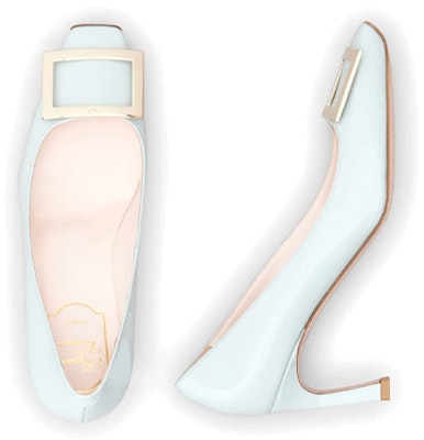 (Women) Roger Vivier Belle Vivier Trompette 'Light Blue Patent Leather' RVW40015280D1PT021 Purchase (Women) Roger Vivier Belle Vivier Trompette 'Light Blue Patent Leather' RVW40015280D1PT021