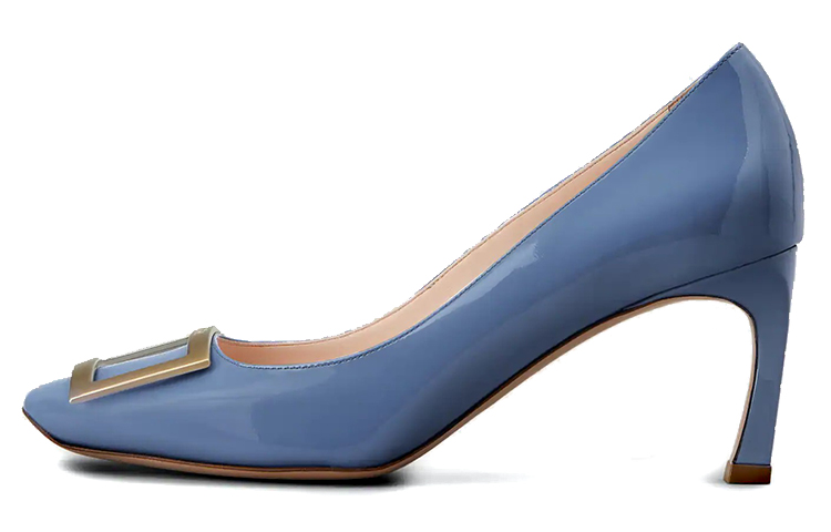 (Women) Roger Vivier Belle Vivier Trompette 'Pale Blue Patent Leather Pumps' RVW40015280D1PU011