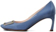 Buy (W) ロジェヴィヴィエ ベル ヴィヴィエ トランペット パステルブルー パンプス RVW40015280D1PU011