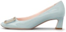Buy (W) Roger Vivier Belle Vivier Trompette Tumit Tinggi 'Light Blue Patent Leather' RVW44815280D1PT021