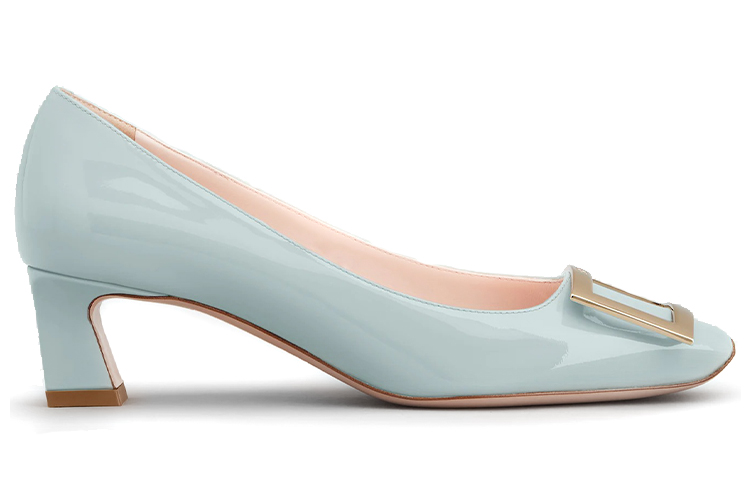 Order (Women) Roger Vivier Belle Vivier Trompette High Heels 'Light Blue Patent Leather' RVW44815280D1PT021