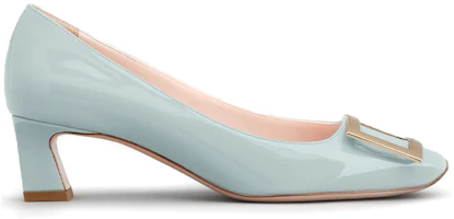 Order Roger Vivier Belle Vivier Trompette時尚休閒漆皮高跟鞋 女款 淡藍色