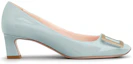 Order (Women) Roger Vivier Belle Vivier Trompette High Heels 'Light Blue Patent Leather' RVW44815280D1PT021