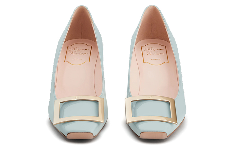 Lookbook (Women) Roger Vivier Belle Vivier Trompette High Heels 'Light Blue Patent Leather' RVW44815280D1PT021