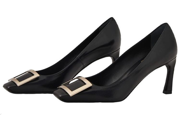 Order (W) Roger Vivier Belle Vivier Tacones Altos 'Cuero Negro' RVW40015280BSSB999