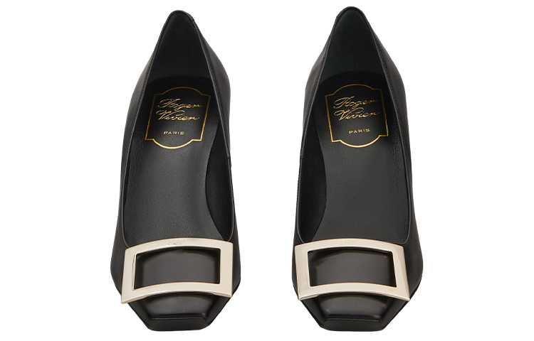 Shop (W) Roger Vivier Belle Vivier Tacones Altos 'Cuero Negro' RVW40015280BSSB999