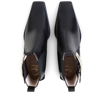 (W) Roger Vivier 黑色金属扣切尔西靴 RVW64131690QGWB999 Shop (W) Roger Vivier 黑色金属扣切尔西靴 RVW64131690QGWB999