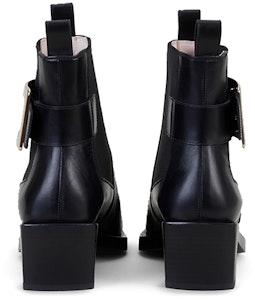 (W) Roger Vivier 黑色金属扣切尔西靴 RVW64131690QGWB999 Purchase (W) Roger Vivier 黑色金属扣切尔西靴 RVW64131690QGWB999