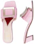 Lookbook ROGER VIVIER Biki Love 金屬扣漆皮裸跟鞋 女款 粉色