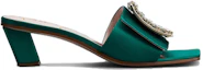 Order (W) Roger Vivier Tacones Altos Biki Love 'Verde Satén Hebilla Cuadrada' RVW65832610RS0V016