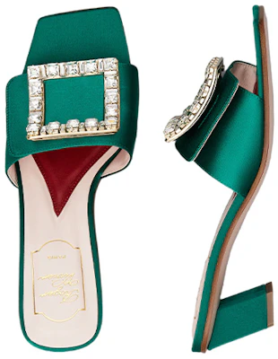 (W) Roger Vivier Tacones Altos Biki Love 'Verde Satén Hebilla Cuadrada' RVW65832610RS0V016 Shop (W) Roger Vivier Tacones Altos Biki Love 'Verde Satén Hebilla Cuadrada' RVW65832610RS0V016