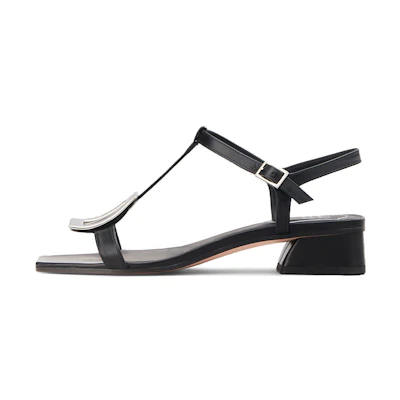 (W) Roger Vivier Bikiviv 'Black Fashion Casual Sandals'
