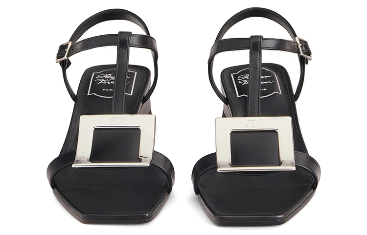 (W) Roger Vivier Bikiviv 'Black Fashion Casual Sandals' 圖 3