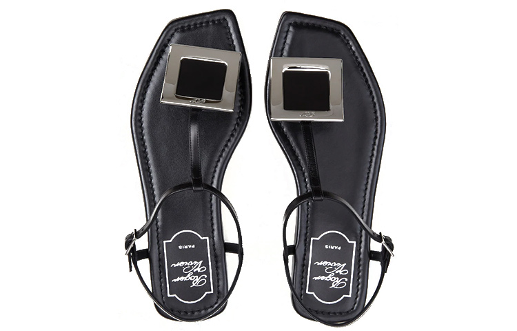 (W) Roger Vivier Bikiviv 'Black Fashion Thong Sandals' 圖 3