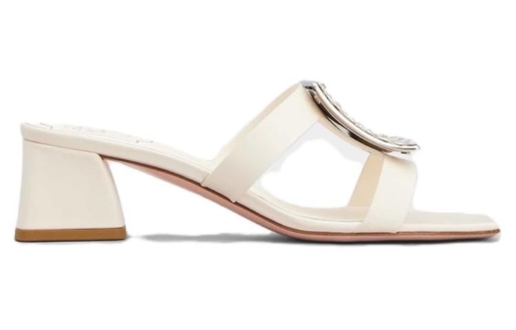 Order (W) Roger Vivier Bikiviv ''Kristall-Pantoletten - Cremefarben'' RVW53624440BSSC019
