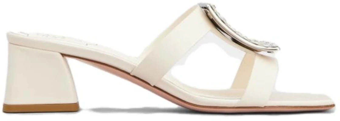 (W) Roger Vivier Bikiviv ''Kristall-Pantoletten - Cremefarben'' RVW53624440BSSC019 Order (W) Roger Vivier Bikiviv ''Kristall-Pantoletten - Cremefarben'' RVW53624440BSSC019