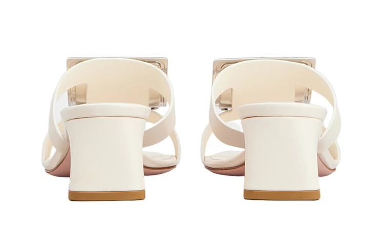 Shop (W) Roger Vivier Bikiviv ''Kristall-Pantoletten - Cremefarben'' RVW53624440BSSC019