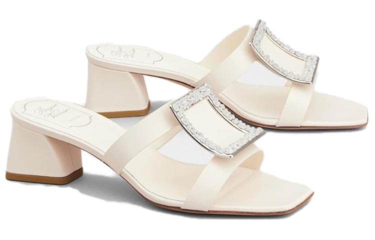 Purchase (W) Roger Vivier Bikiviv ''Kristall-Pantoletten - Cremefarben'' RVW53624440BSSC019