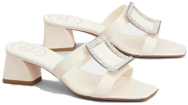 (W) Roger Vivier Bikiviv ''Kristall-Pantoletten - Cremefarben'' RVW53624440BSSC019 Purchase (W) Roger Vivier Bikiviv ''Kristall-Pantoletten - Cremefarben'' RVW53624440BSSC019