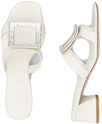 (W) Roger Vivier Bikiviv ''Kristall-Pantoletten - Cremefarben'' RVW53624440BSSC019 Details for (W) Roger Vivier Bikiviv ''Kristall-Pantoletten - Cremefarben'' RVW53624440BSSC019