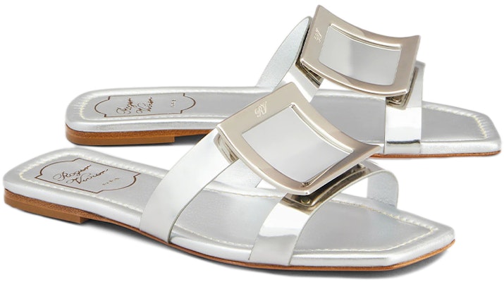 (W) Roger Vivier Bikiviv 'Sandal Kulit Gesper Logam Perak' RVW504233205ESB200 Lookbook (W) Roger Vivier Bikiviv 'Sandal Kulit Gesper Logam Perak' RVW504233205ESB200