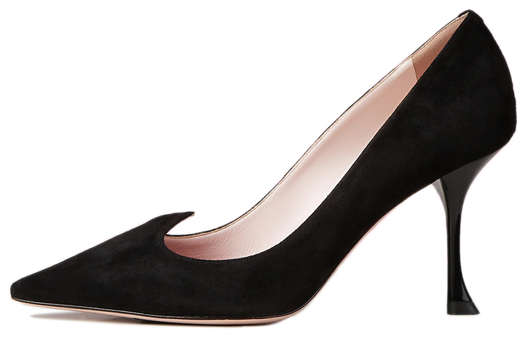 (Women) Roger Vivier Black 'I Love Vivier Fashion Elegant Pointed Toe Stiletto Heel' RVW53024540O20B999