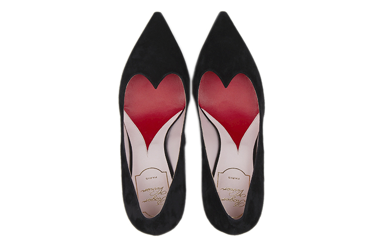 Shop (W) Roger Vivier Nero Elegante Décolleté a Punta con Tacco Stiletto ''I Love Vivier'' RVW53024540O20B999