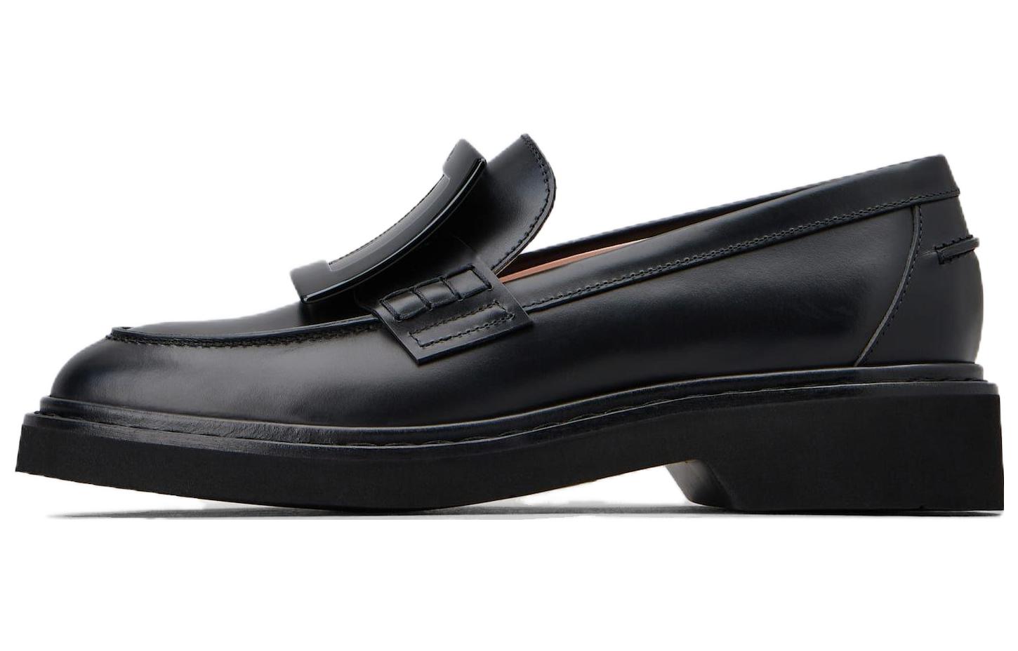 (Women) Roger Vivier Black Round-Toe Comfortable Loafers RVW54825190RBTB999