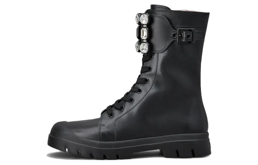 (Women) Roger Vivier Boot 'Crystal Buckle Black' RVW62832370Q7PB999