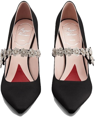 (Women) Roger Vivier Bouquet Flower Pointed Toe Slip-On Stiletto 'Black' RVW53836020RS0B999 Shop (Women) Roger Vivier Bouquet Flower Pointed Toe Slip-On Stiletto 'Black' RVW53836020RS0B999