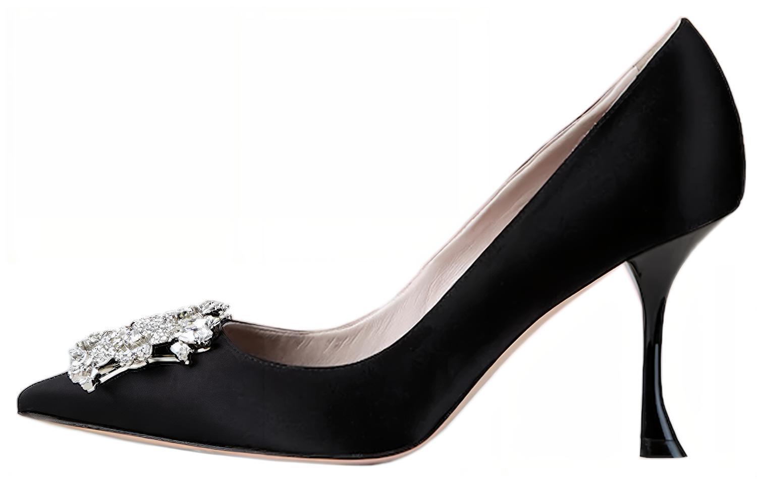 Buy (W) Roger Vivier Bouquet Strass Gesper Heels 'Hitam' RVW53028020RS0B999