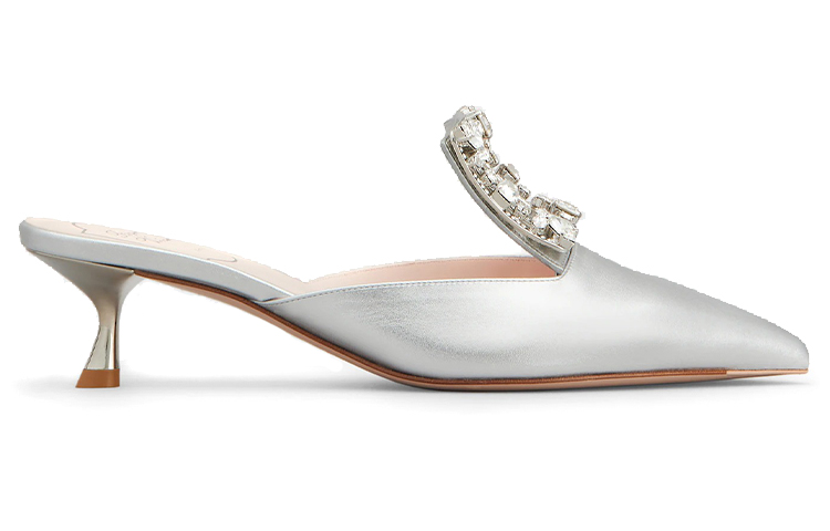 (W) Roger Vivier Broche Vivier 'Silver Soft Calfskin Stiletto' 圖 2