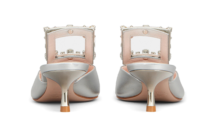 (W) Roger Vivier Broche Vivier 'Silver Soft Calfskin Stiletto' 圖 4