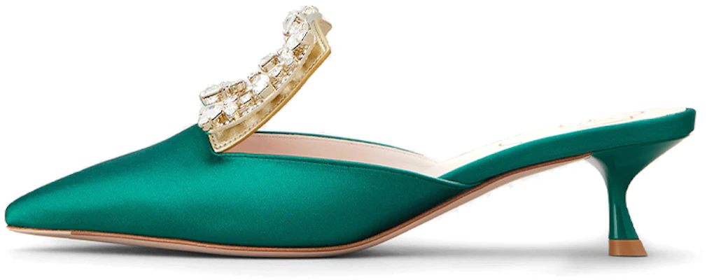 (W) Roger Vivier Broche Vivier ''Versailles Grün Satin'' RVW54329590ONU1S91 Buy (W) Roger Vivier Broche Vivier ''Versailles Grün Satin'' RVW54329590ONU1S91