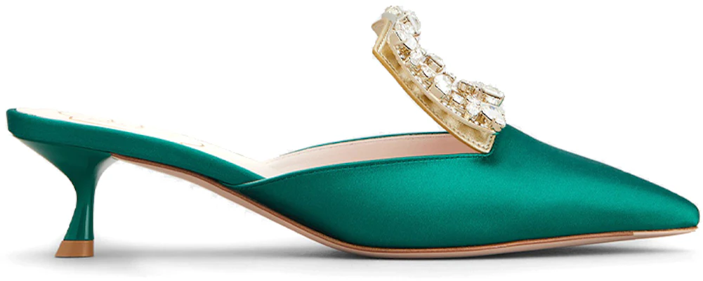 (W) Roger Vivier Broche Vivier ''Versailles Grün Satin'' RVW54329590ONU1S91 Order (W) Roger Vivier Broche Vivier ''Versailles Grün Satin'' RVW54329590ONU1S91