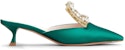 (W) Roger Vivier Broche Vivier 'Satin Hijau Versailles' RVW54329590ONU1S91