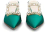 Lookbook (W) Roger Vivier Broche Vivier ''Versailles Grün Satin'' RVW54329590ONU1S91