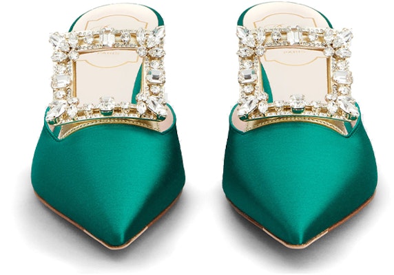 (W) Roger Vivier Broche Vivier 'Satin Hijau Versailles' RVW54329590ONU1S91 Lookbook (W) Roger Vivier Broche Vivier 'Satin Hijau Versailles' RVW54329590ONU1S91