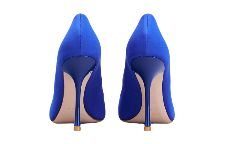 (W) Roger Vivier Broche Vivier Buckle High Heels 'Blue Satin' 圖 6