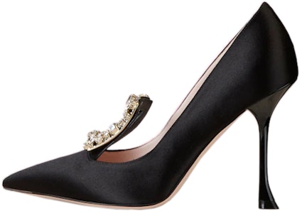 (W) Roger Vivier 方扣高跟鞋 '黑色丝缎' RVW53830030912B999 Buy (W) Roger Vivier 方扣高跟鞋 '黑色丝缎' RVW53830030912B999