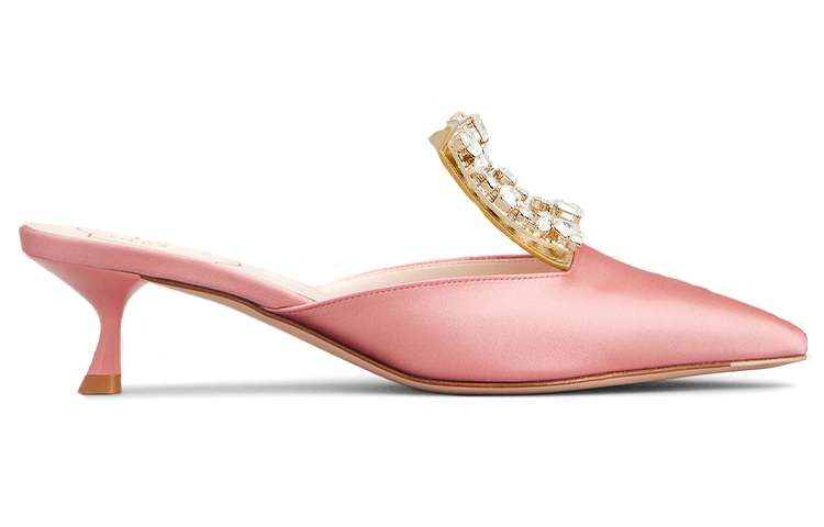 (W) Roger Vivier Broche Vivier High Heels 'Versailles Pink Satin' 圖 2