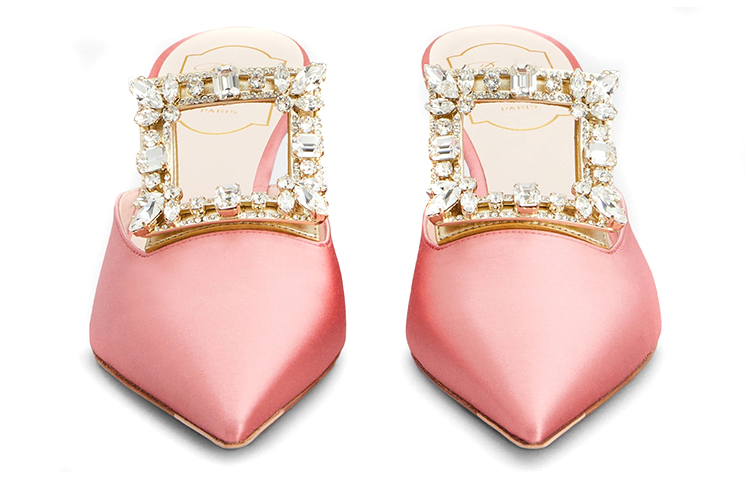 (W) Roger Vivier Broche Vivier High Heels 'Versailles Pink Satin' 圖 3