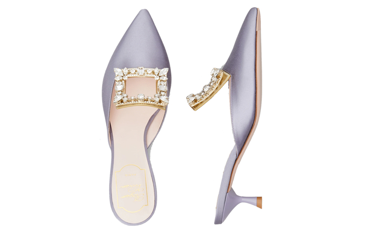 (W) Roger Vivier Broche Vivier High Heels 'Versailles Purple Satin Elegance' 圖 4