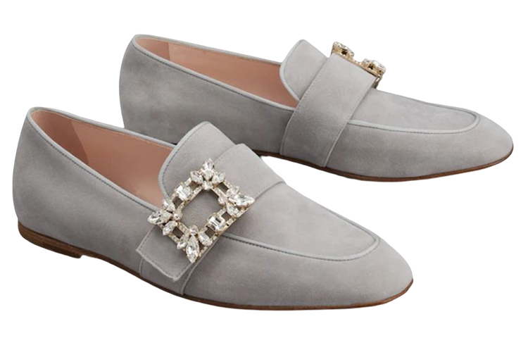 (W) Roger Vivier Buckle Flats 'Grey Velvet' 圖 2