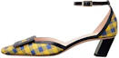 Buy (W) Roger Vivier Tacón Medio con Hebilla de Charol 'Amarillo Azul' RVW006333103JC1J58